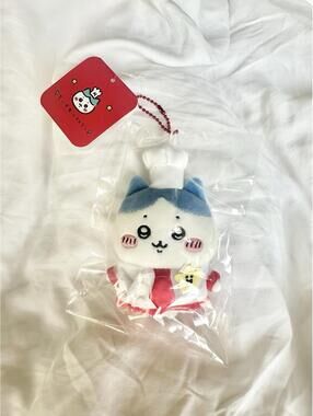 NWT Nagano Chiikawa Store Limited Chef Hachiware Restaurant Plush Doll Keychain